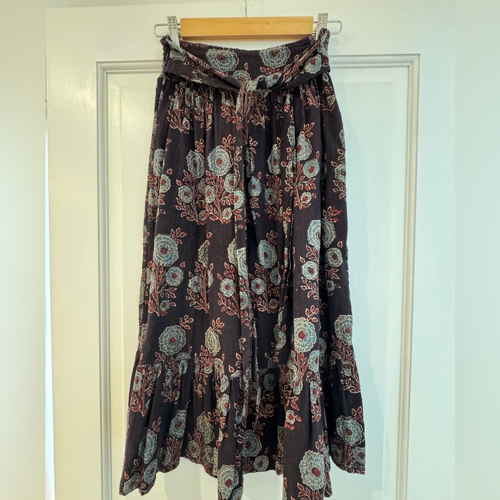 Mata Traders Hand Block Print Maxi Skirt